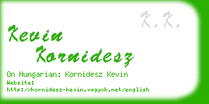 kevin kornidesz business card